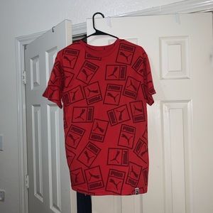 🌹Puma red graphic tee